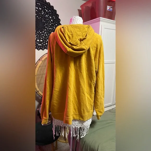 Nike Mustard Yellow Sweatshirt cowl neck - Picture 5 of 7